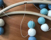felt ball mobile diy