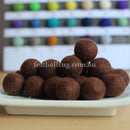 Felt Ball Auburn Brown 1 CM,  2 CM, 2.5 CM, 3 CM, 4 CM Colour 26 - Felt Ball Rug Australia - 1