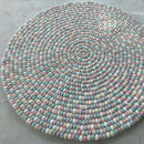 Audrey's Marshmallow Felt Ball Rug