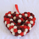 Felt Ball Love Wreath