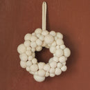 Felt Christmas Wreath White