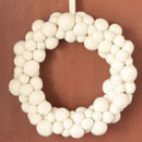 Felt Christmas Wreath White