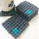 felt ball coasters