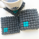 felt ball coasters