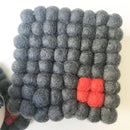 felt ball coaster square