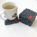 felt ball coaster square