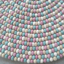 Audrey's Marshmallow Felt Ball Rug