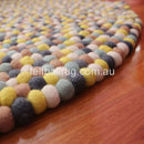 Autumn Felt Ball Rug - Felt Ball Rug Australia - 4