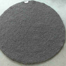 Beaver Brown Felt Ball Rug