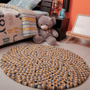 Beehive Felt Ball Rug