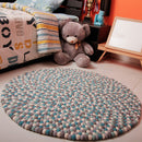 Blue Lagoon Felt Ball Rug