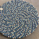 Blueberry Bliss Felt Ball Rug