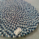 storm cloud felt ball rug