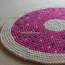 Dazzling Donut Felt Ball Rug - Felt Ball Rug Australia - 1