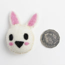 felt animal head bunny rabbit