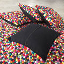 Felt Ball Cushion Multicoloured
