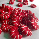 felt peppermint candy red