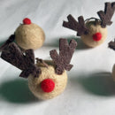 felted Reindeer Rudolph