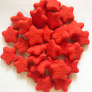 Felt Stars Crimson Red