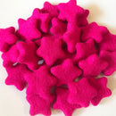 Felt Stars Bright Pink