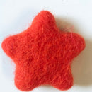 Felt Stars Crimson Red