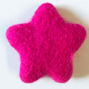 Felt Stars Bright Pink