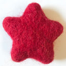 Felt Stars Bright Red