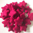 Felt Stars Rose Red