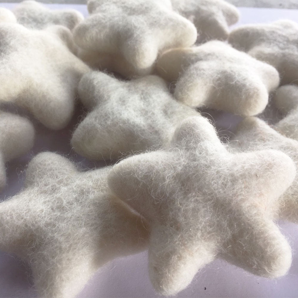 Felt Stars White - Must Have Item For Your DIY Project – Felt Ball