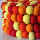 Golden Felt Ball Trivet