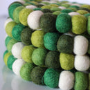 Green Felt Ball Trivet