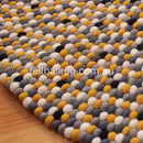 Beehive Felt Ball Rug - Felt Ball Rug Australia - 3