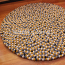 Beehive Felt Ball Rug - Felt Ball Rug Australia - 1