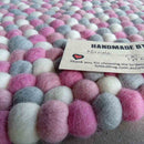 marshmallow felt ball rug