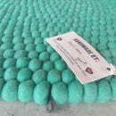 Mint Magic Felt Ball Rug