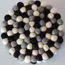 Monochrome Felt Ball Trivet