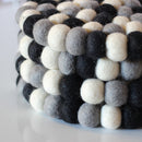 Monochrome Felt Ball Trivet