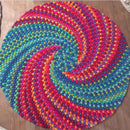 Spiral Felt Ball Rug