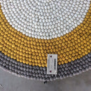 Mustard Dream Felt Ball Rug