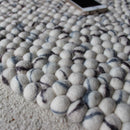 Natural Stone Felt Ball Rug