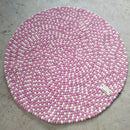 Pink Princess Felt Ball Rug