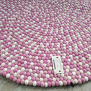 Pink Princess Felt Ball Rug