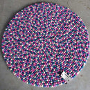 baby rug felt ball rug pretty pastels