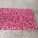 Raspberry Sorbet Rectangle Felt Ball Rug