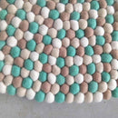 Seashell Felt Ball Rug