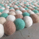 Seashell Felt Ball Rug