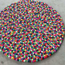 Smartie Felt Ball Rug