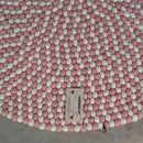 Strawberries And Cream Felt Ball Rug