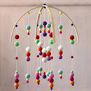 Multicoloured Felt Ball Mobile