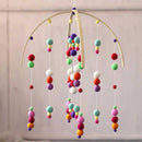 Multicoloured Felt Ball Mobile